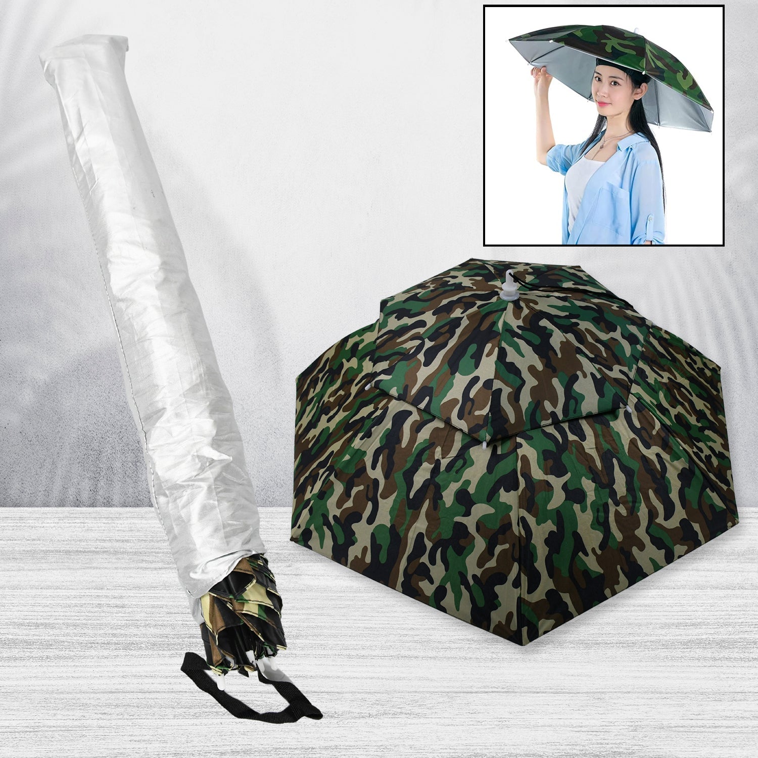 Umbrella Hat with Elastic Band, Fishing Umbrella Hat for Adults Kids Women Men, Umbrella Hat for Outdoor Activities Umbrella Hat with Elastic Band, Fishing Umbrella Hat for Adults Kids Women Men, Umbrella Hat for Outdoor Activities